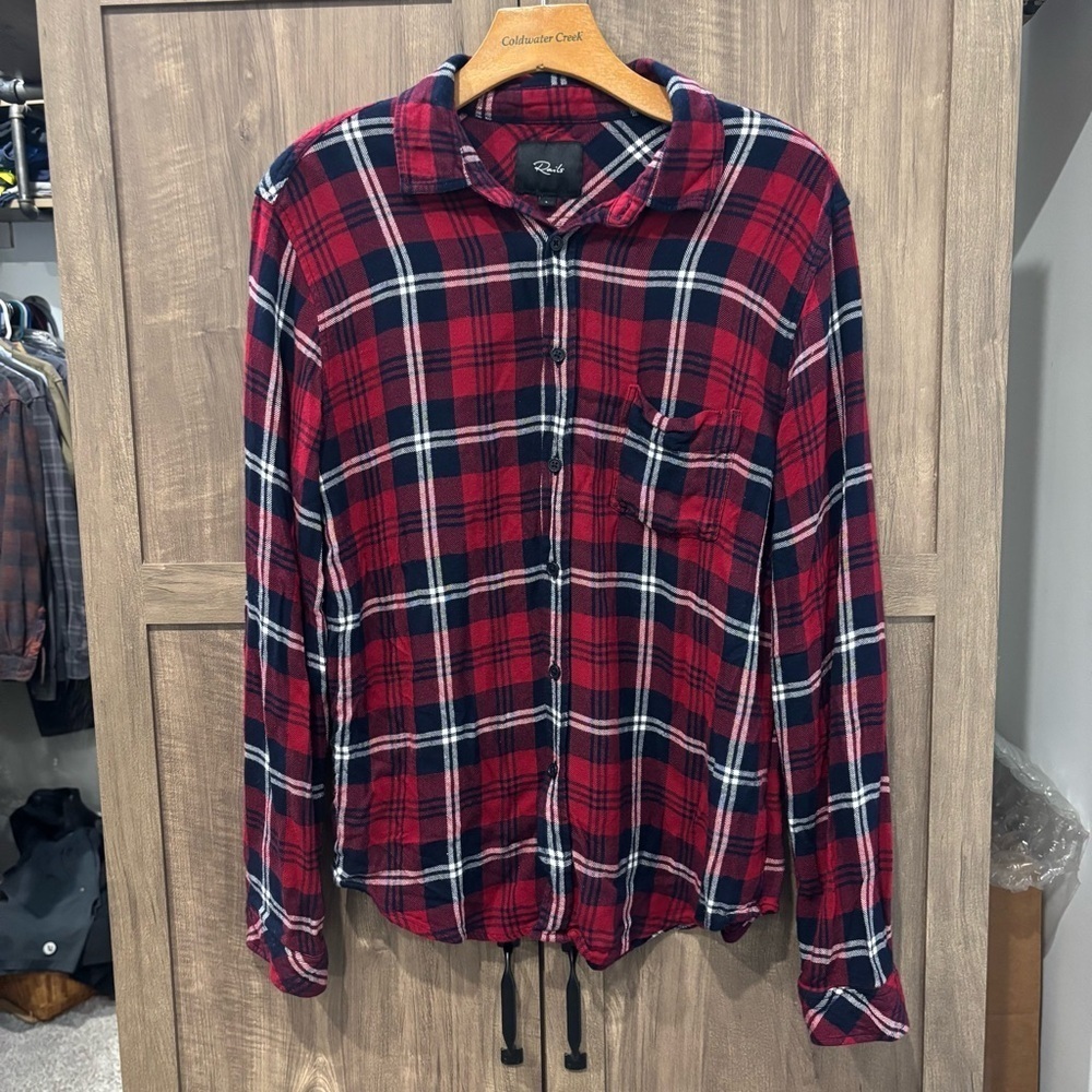 Rails Lennox Large Flannel Button Down Shirt - image 1